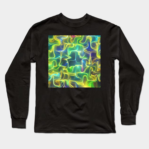 Tropical waves Long Sleeve T-Shirt by krinichnaya